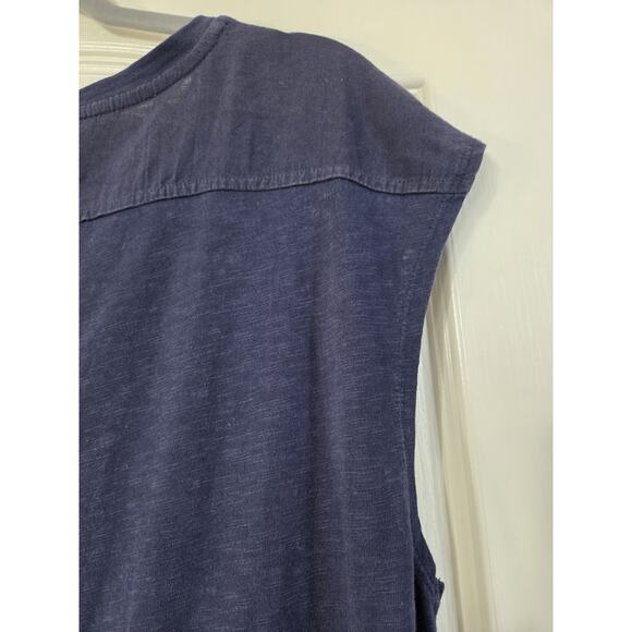 Boden Navy Blue Sleeveless Cotton Knee Length Drop Waist Tie Dress Size 10L Long - Picture 8 of 11